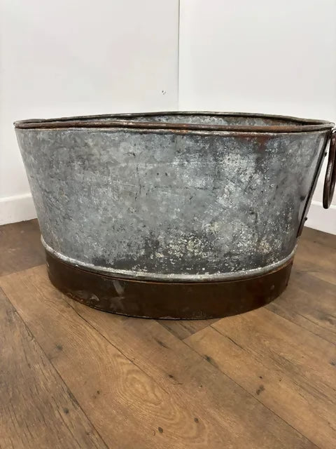Large Rustic Metal Planter / Trough