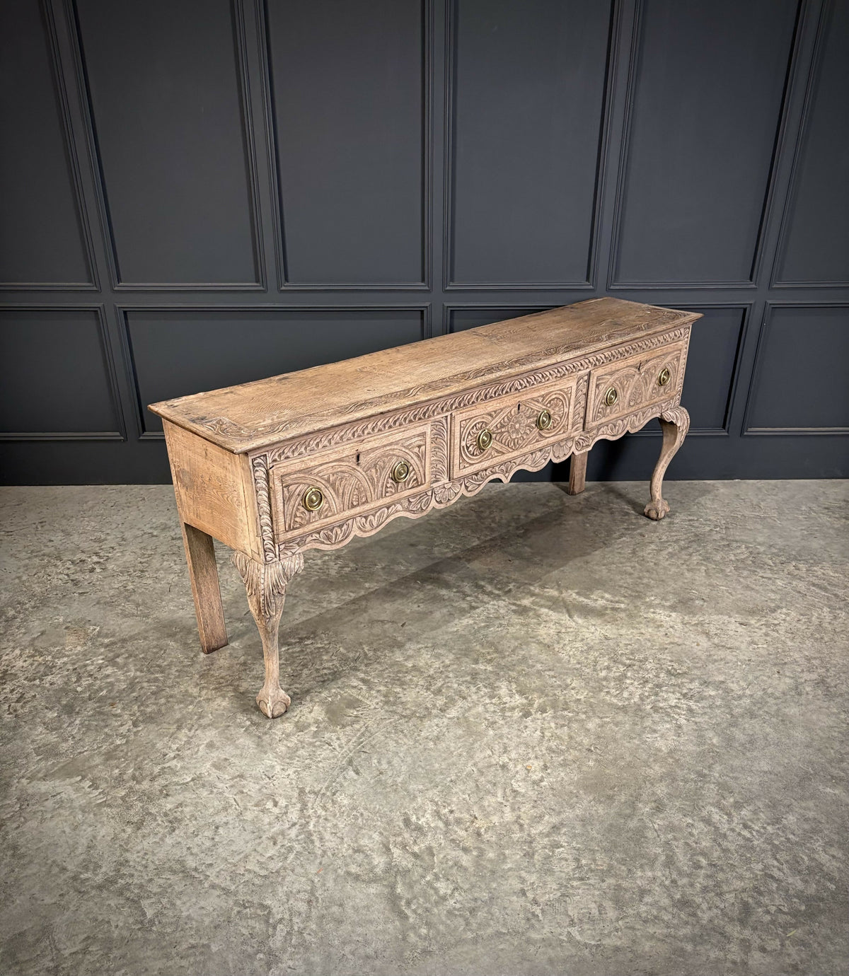 18th Century Carved Oak Dresser