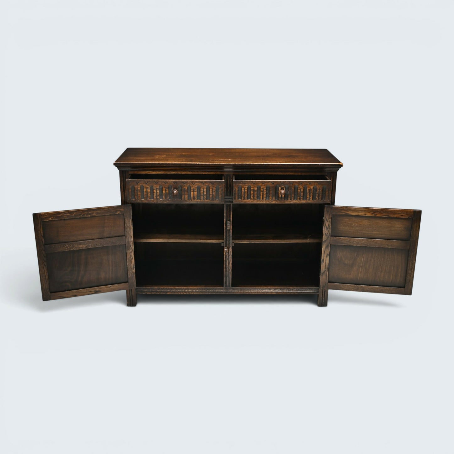 Old Charm Style Oak Sideboard Vintage Furniture Storage Patina FREE UK Delivery