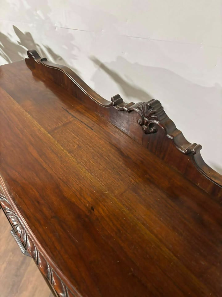 Edwardian Mahogany Serpentine Form Display Cabinet