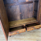 Wardrobe Antique French Style Walnut Mirrored Two Door Carved Armoire LOT 6520