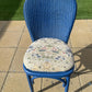 Copy of Lloyd loom dining/ accent chairs. Different colours. Different fabric. Choose the combination