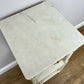 Bedside Table Antique French Style Marble Top Oak Cabinet Nightstand LOT 6224