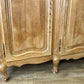 Wardrobe Vintage French Louis XVI Style Oak Four Door Carved Armoire LOT 6384
