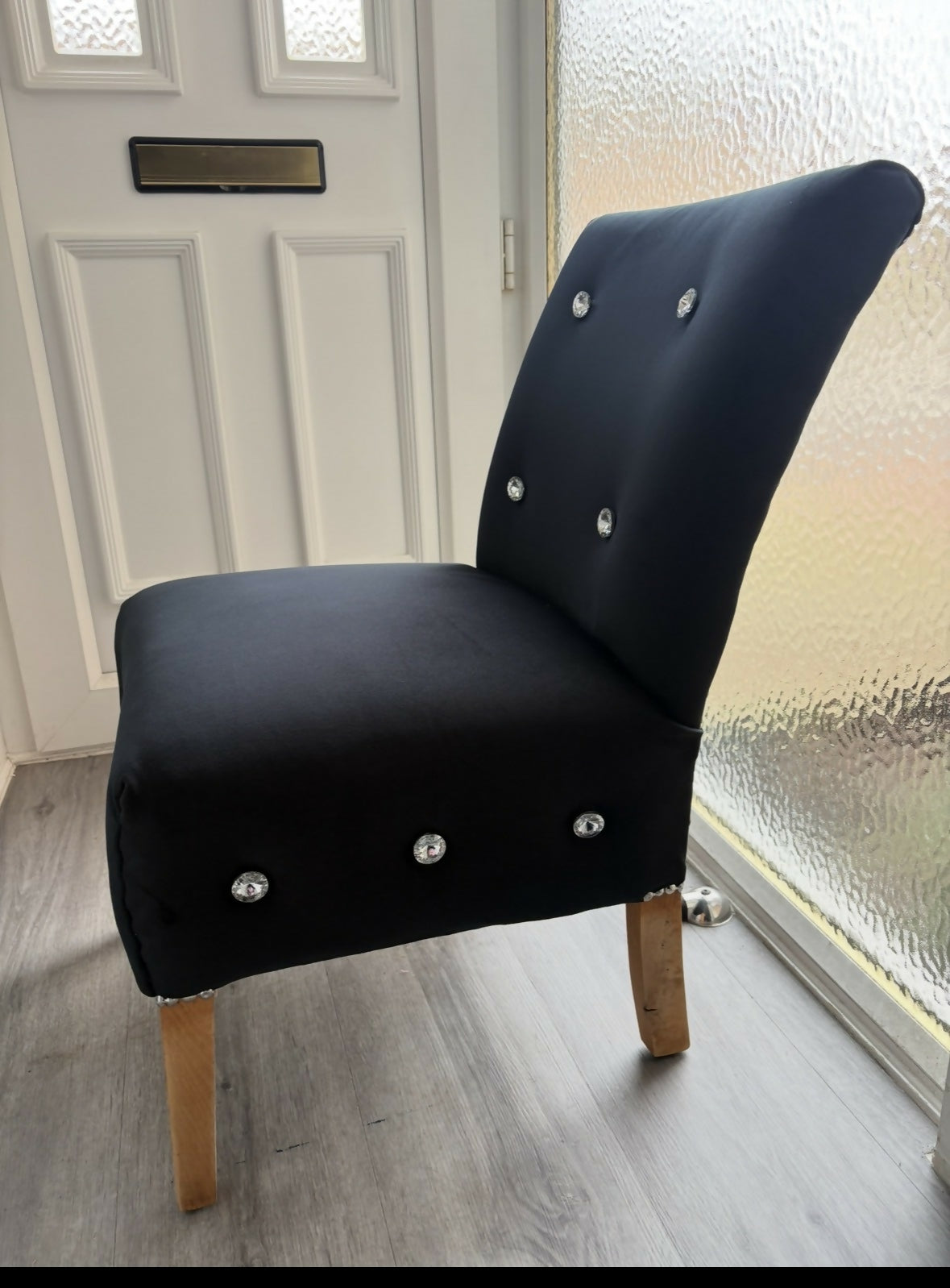 Little Black Boudoir Chair