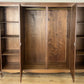 Wardrobe Vintage French Louis XVI Style Four Door Oak Carved Armoire LOT 6081