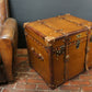 Handmade English Large Belted Occasional Side table Trunk