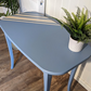 Small blue table