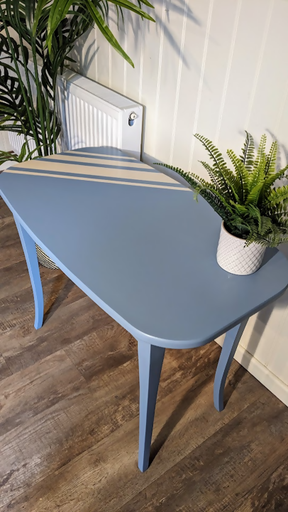 Small blue table