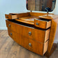 Vintage Walnut Veneered Dressing Table with Removable Mirror