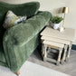 Oak Nest Of Tables | Hand Painted Side Tables Set | Solid Wood Living Room Furniture | Modern Traditional Nesting Tables