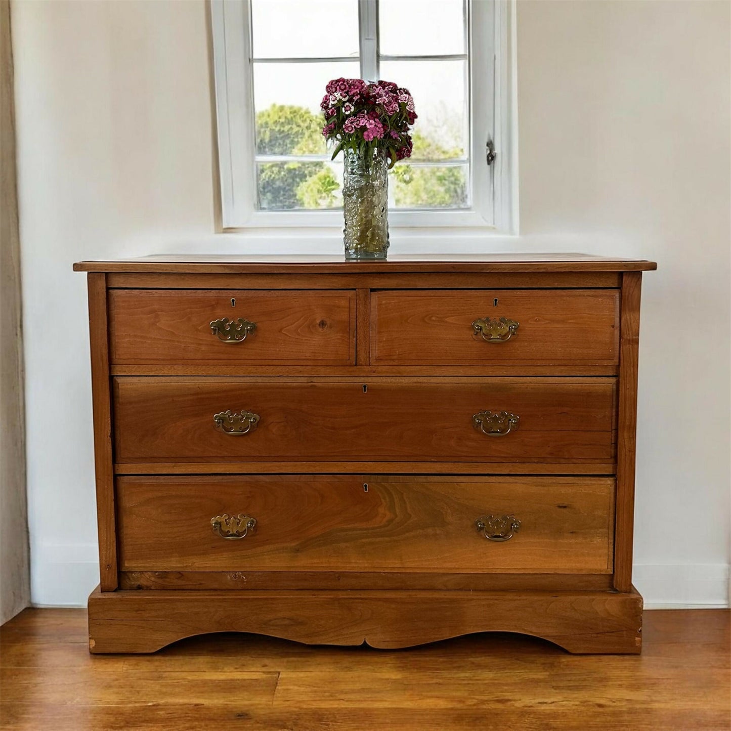 Antique Pine Chest of Drawers Victorian 19th Century