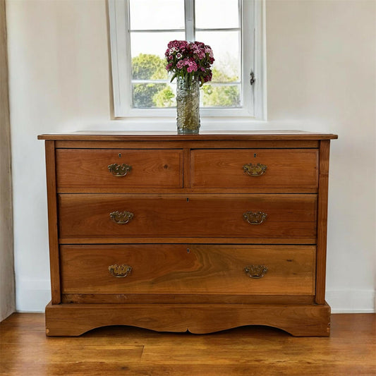 Antique Pine Chest of Drawers Victorian 19th Century