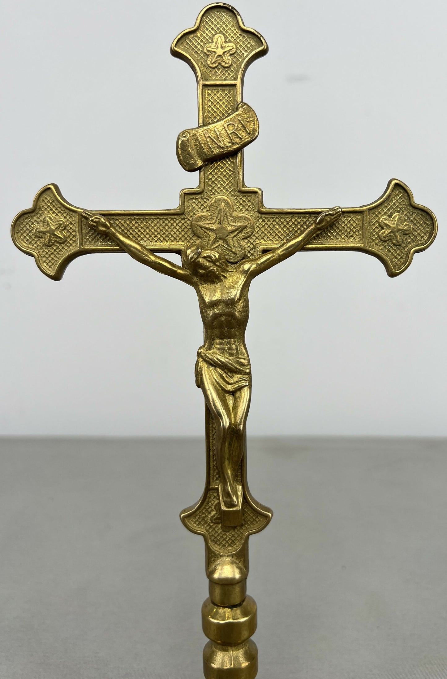 Crucifix Vintage French Style Jesus Christ Standing Religious Cross LOT 6427