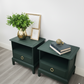 Stag minstrel cubby bedsides in dark green