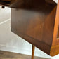 Vintage Austin Suite Walnut Dressing Table with Triple Mirror
