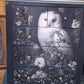 Owl decoupage wood Drawers