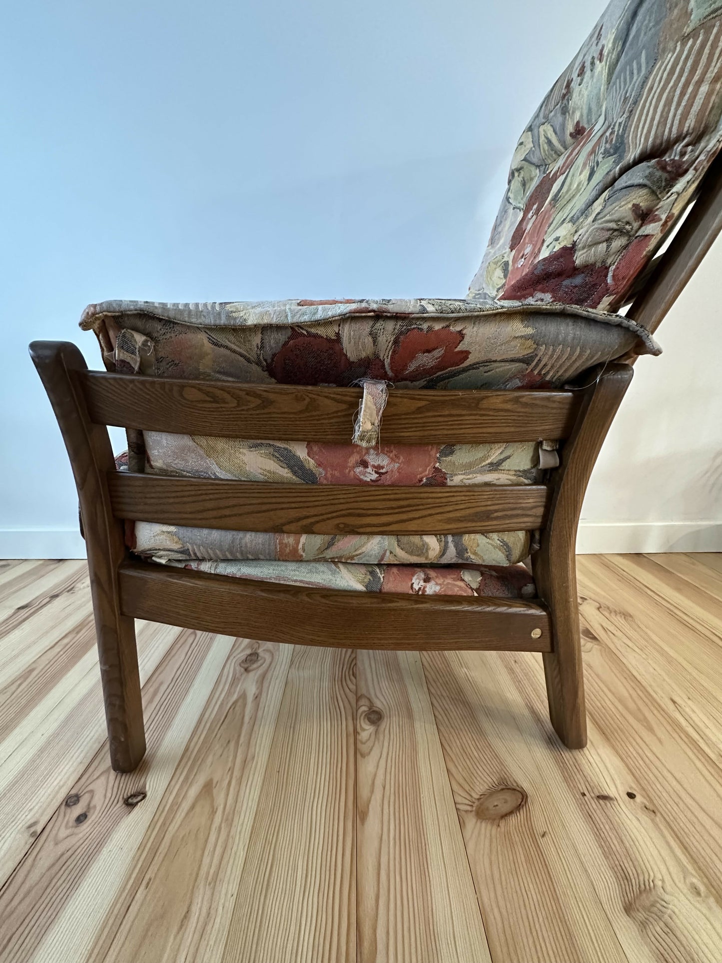 Vintage Ercol Saville Low Back Easy Chair Mid Century Ercol Arm Chair