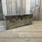 Aluminium and brass vintage travel trunk