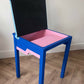Upcycled Vintage School Desk | Chalkboard Lid & Storage Compartment | Kids Desk