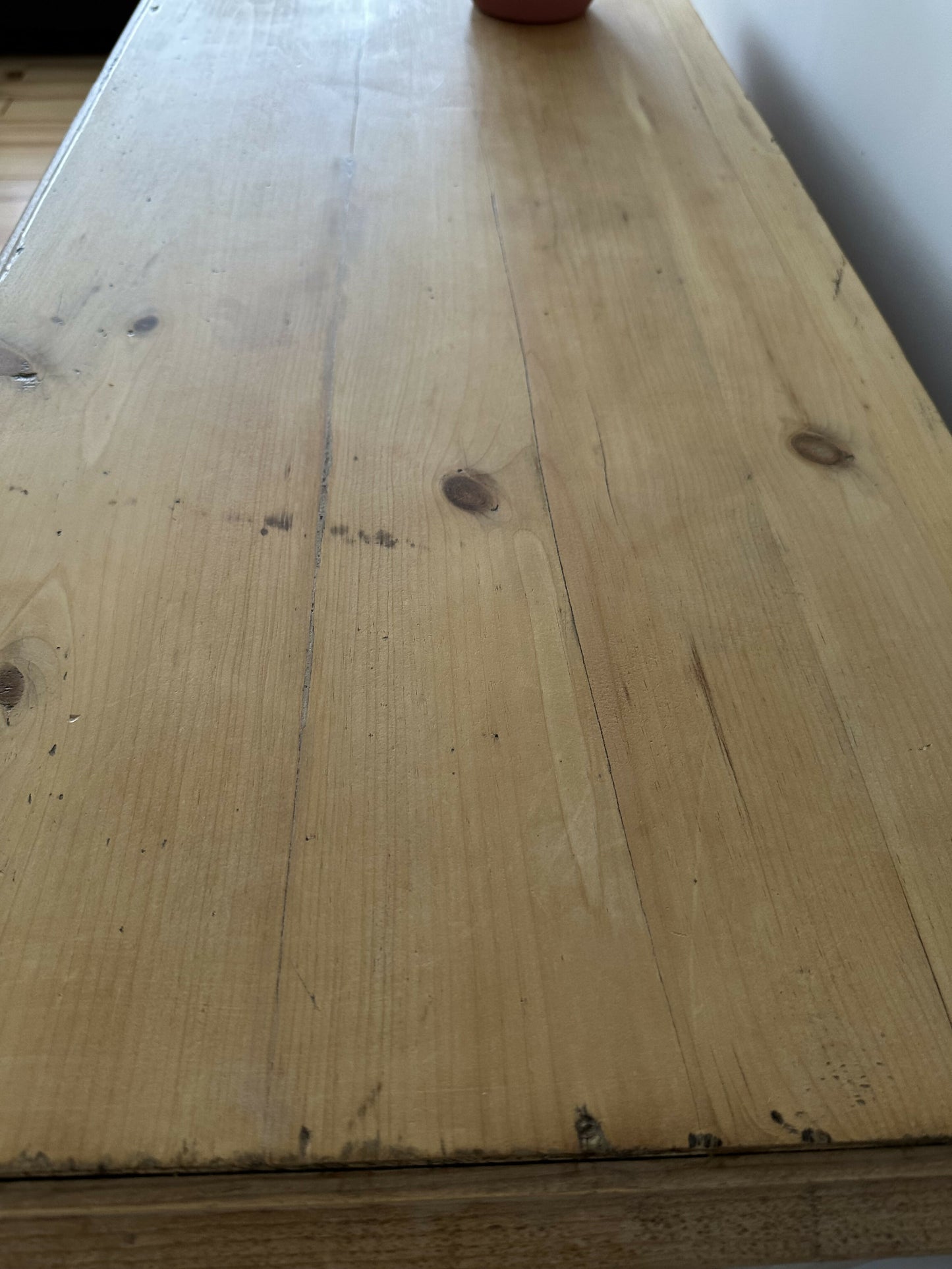 Antique Victorian Pine Chest of Drawers Rustic Stripped Pine