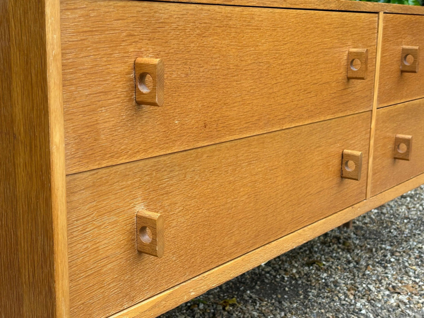 Vintage 1970's 'Savana Range' Oak Chest Of Drawers By Stag