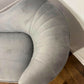 Modern Upholstered Grey Suede Chaise Longue / Day Bed