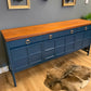 Hauge blue Nathan teak sideboard