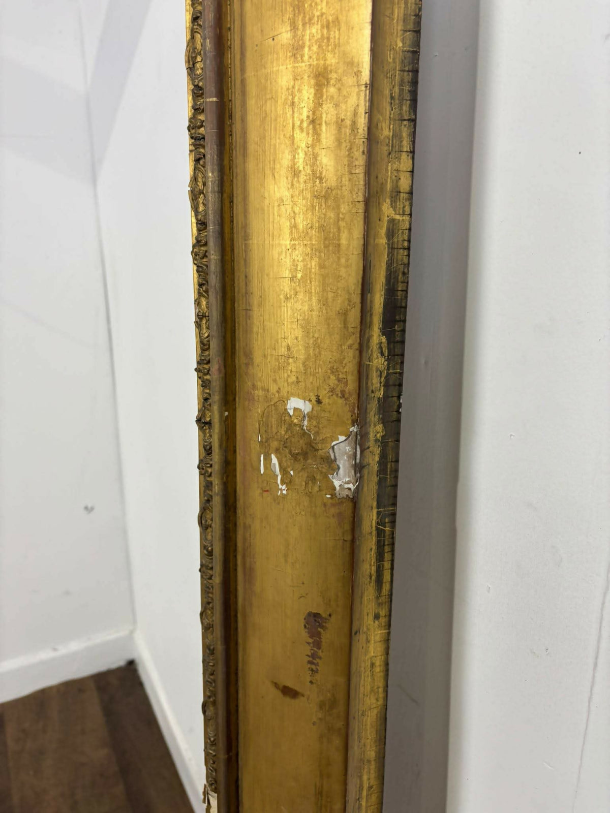 Late 19th Century Very Large Antique Gilt Decorative Picture Frame