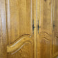 Wardrobe Vintage French Louis XVI Style Four Door Oak Carved Armoire LOT 4929