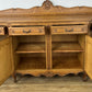 Sideboard Vintage French Louis Style Oak 4 Door Cupboard Carved Cabinet LOT 6363