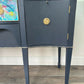 Navy Abstract Antique Sideboard