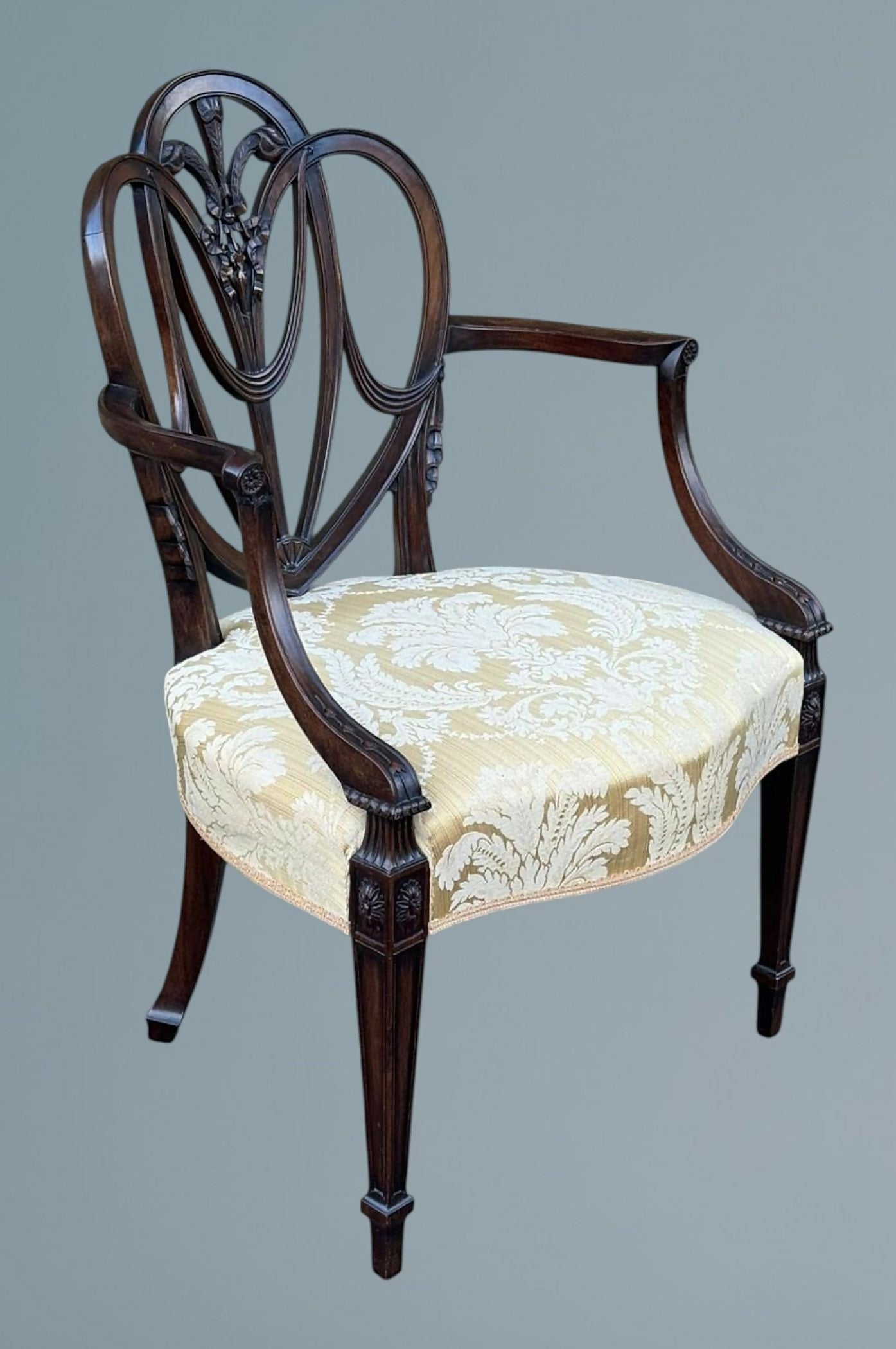 Hepplewhite Style Mahogany Armchair / Desk Chair