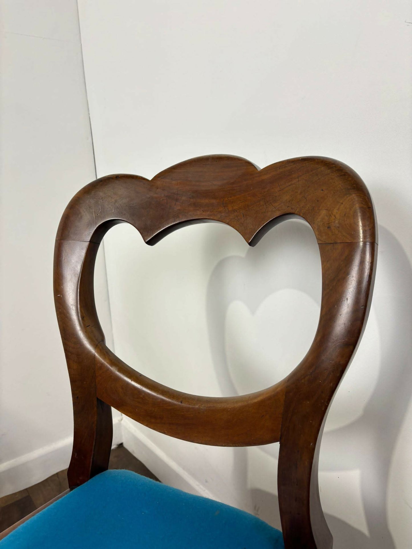Victorian Pair of Mahogany Balloon Back Chairs