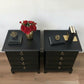 Stag minstrel black bedside cabinets