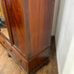Edwardian Mahogany Inlaid Wardrobe / Armoire with Mirror & Drawers