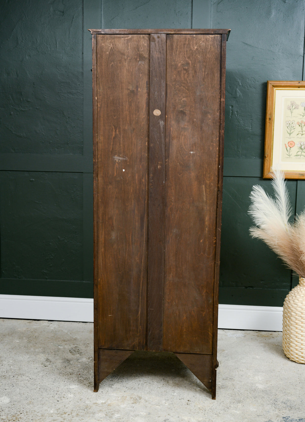 Georgian Mahogany Hall Robe / Single Wardrobe / Coat Storage