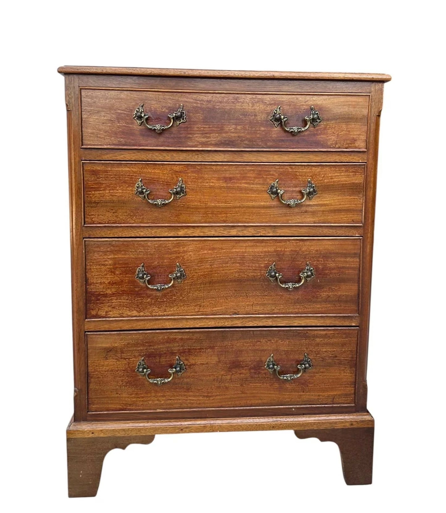 Vintage Georgian tallboy style chest of drawers / bedside table