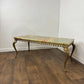 Vintage Marble Top and Brass Base Coffee Table