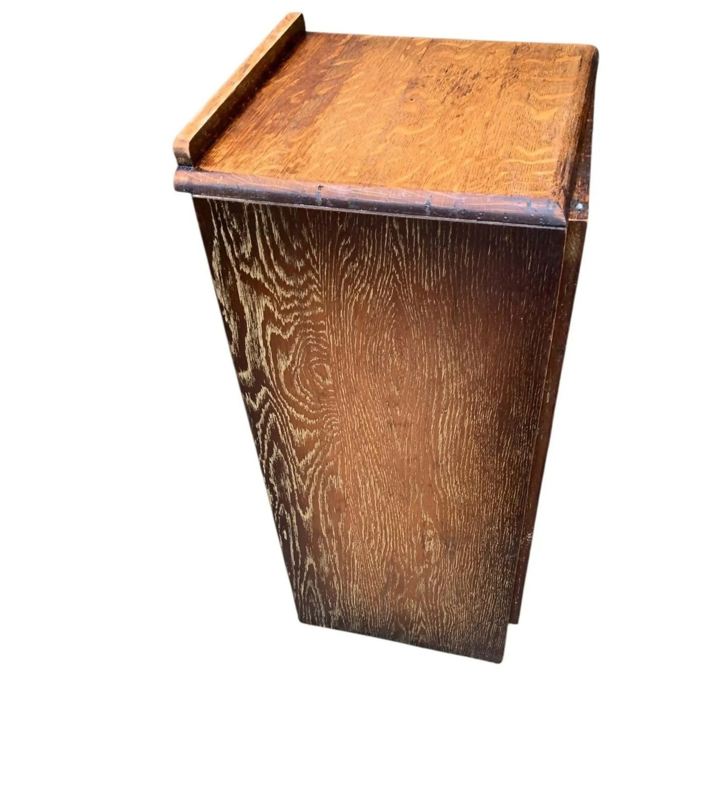 Vintage Art Deco Oak bedside cupboard side table