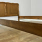 Bed Vintage French Louis XVI Double Bed Frame Oak Carved Headboard LOT 6396