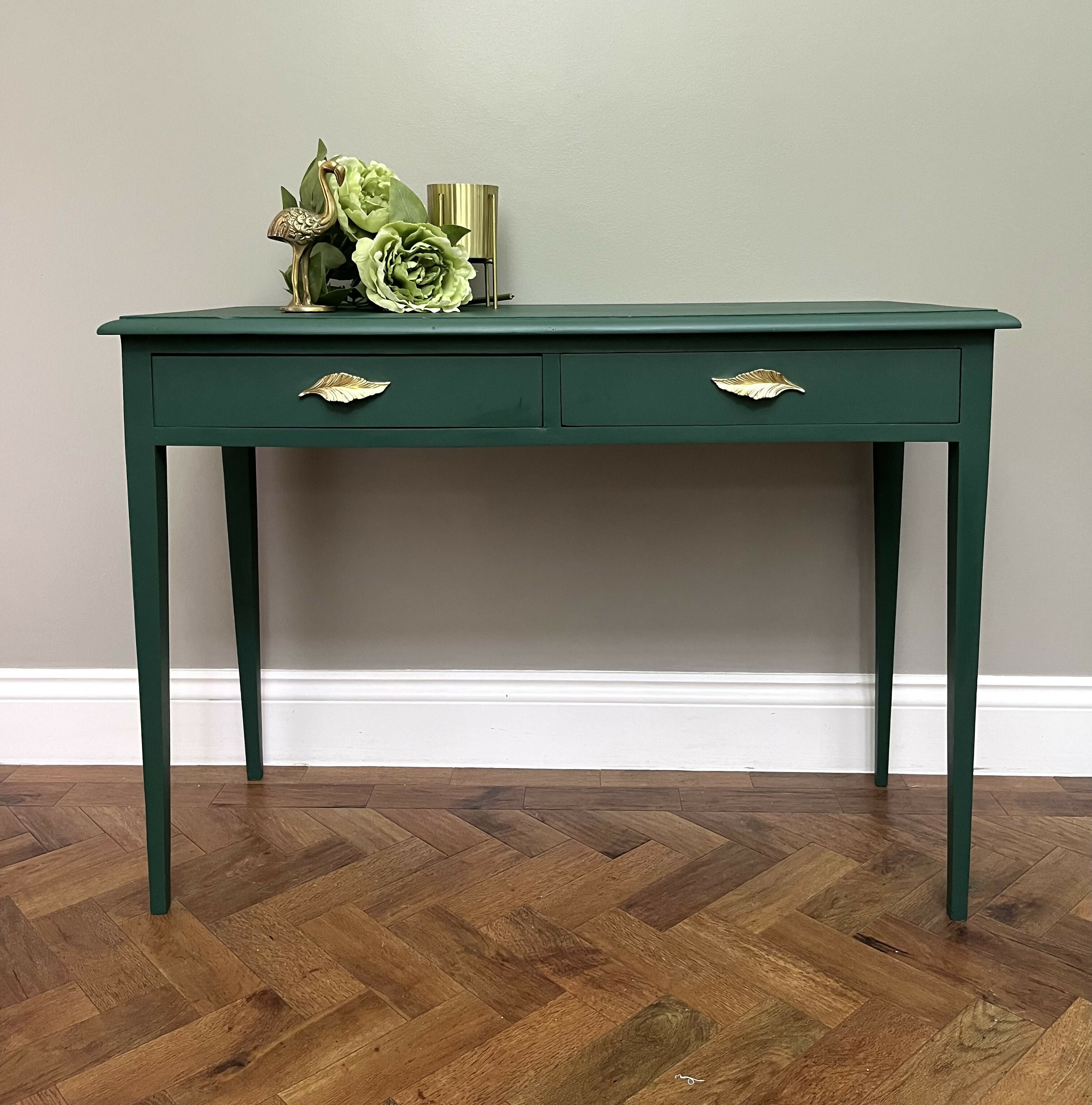 Green console , sideboard , desk – Upcite