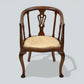 Two Edwardian Mahogany Tub Chairs His & Hers Upholstered Seats FREE UK Delivery