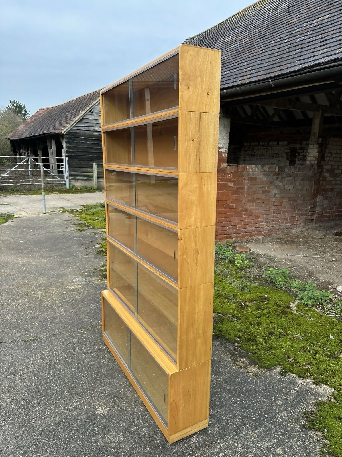 Vintage ‘Simplex’ Mid Century Bookcase Display Specimen Collectors 60s Cabinet