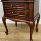 Pair of Bedside Tables Vintage French Louis Nightstands Carved Cabinets LOT 6221