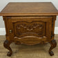 Pair of Bedside Tables Vintage French Louis Oak Nightstands Cabinets LOT 6220