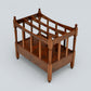 Mahogany/Teak Canterbury Magazine Paper Rack FREE Nationwide Delivery