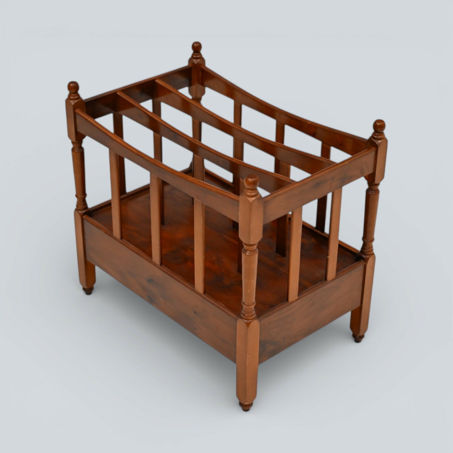 Mahogany/Teak Canterbury Magazine Paper Rack FREE Nationwide Delivery