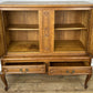 Cabinet Vintage French Louis XIV Style Oak Sideboard Carved Cupboard LOT 6266