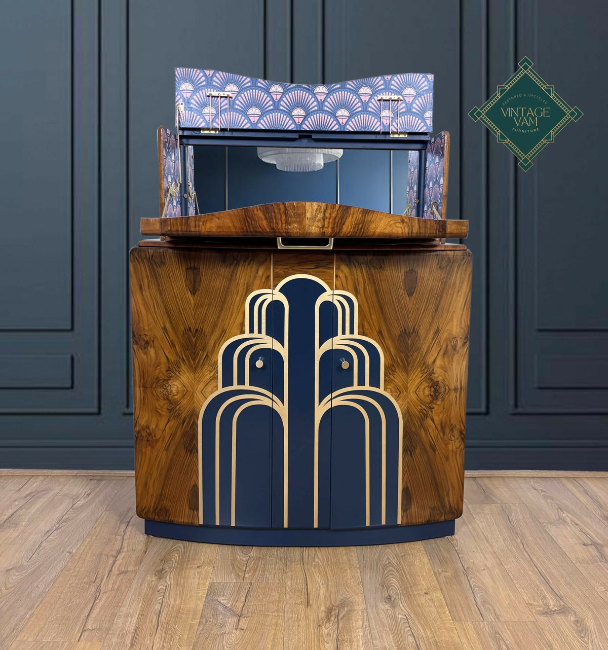 Art Deco cocktail cabinet **Deco Fountain**